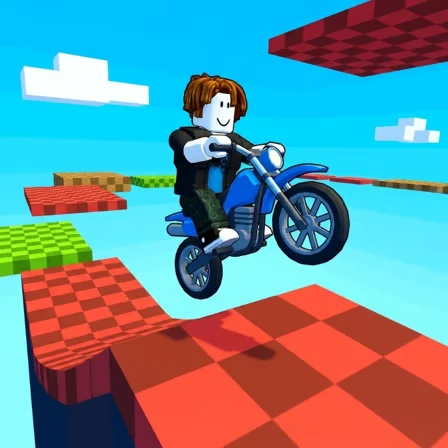 Obby but you're on a motorcycle